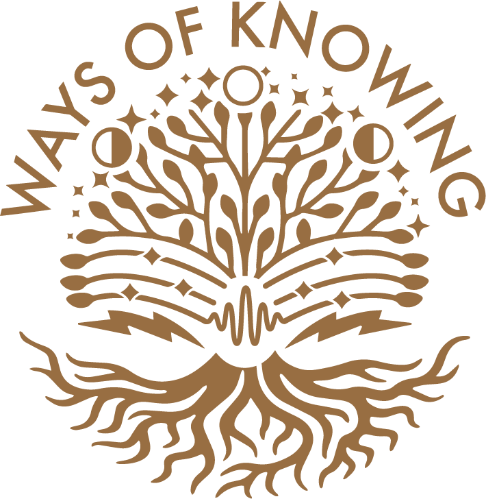 Ways of Knowing project logo with tree, audio wave, and stars